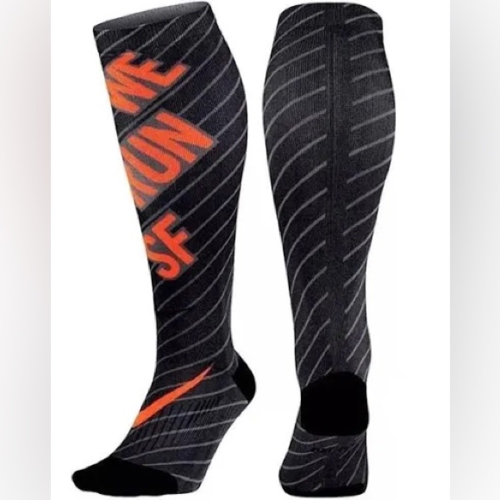 New Nike Elite Digital Ink We Run San Francisco Running Socks SX4990 900 - Picture 3 of 3